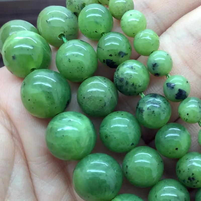 Natural Stone Beads Canada Jades Smooth Round Spacer 6mm 8mm 10 mm 12mm