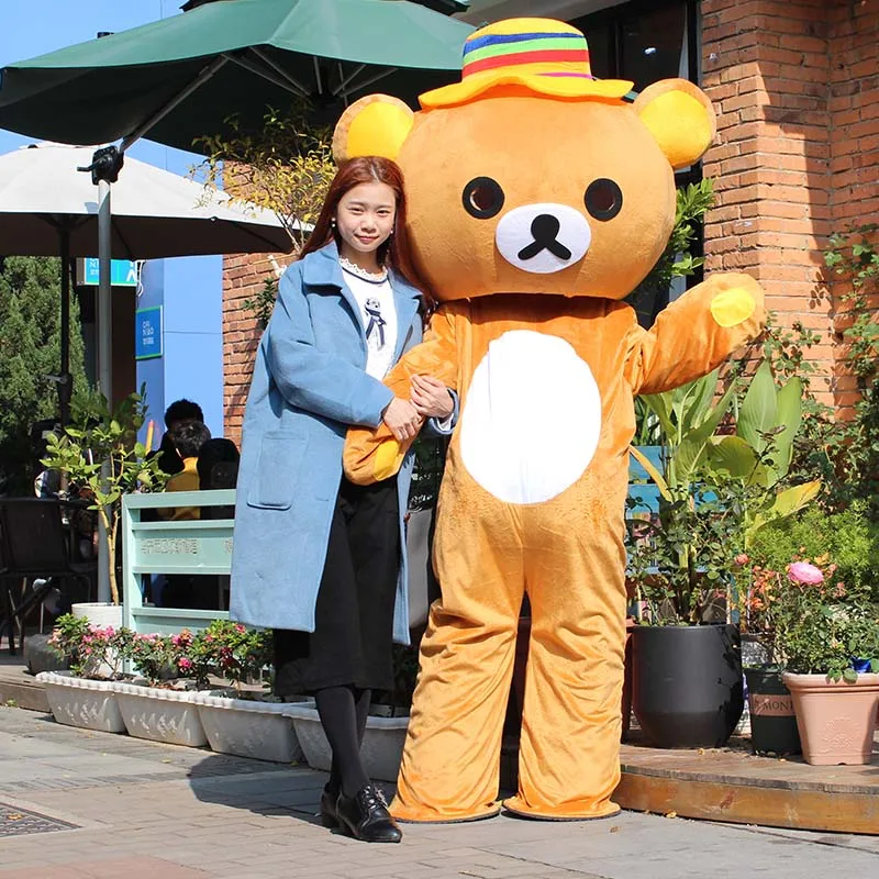 Японские талисманы Rilakkuma костюмы на Хэллоуин Рождество день рождения косплей