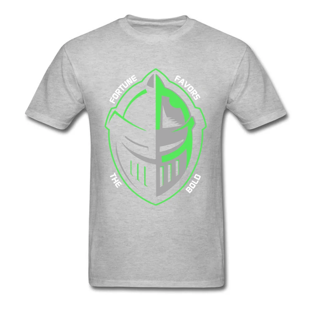 Fortune Favors The Bold 100% Cotton T-shirts for Men Short Sleeve Tops Tees Coupons NEW YEAR DAY Crewneck Tops T Shirt Normal Fortune Favors The Bold grey