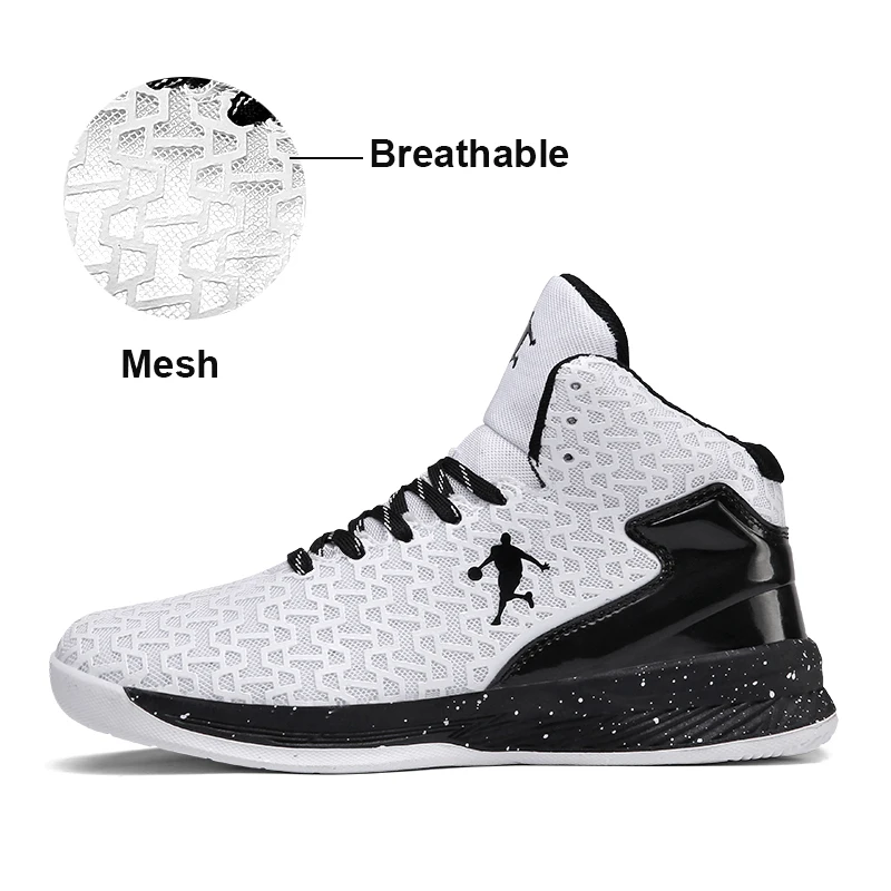 Новая мода Для мужчин с высоким берцем Иордания Баскетбол обувь Для Мужчин's подушки светильник баскетбольные кроссовки тапочки; Нескользящая дышащая обувь Иордания обувь