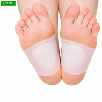 

1Pair Gel Arch Support Soft Sleeves Cushion Elastic Silicone Band Fast Pain Relief for Flat Foot Plantar for Women & Men Care
