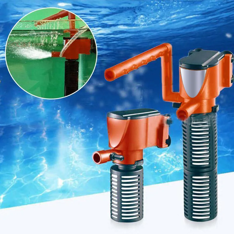 

1 Pcs Aquarium Internal Filter Submersible Water Pump Oxygen 3 in 1/ Mini for Fish Tank For Fish Tank Air Increase