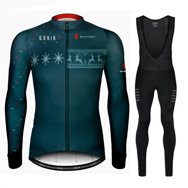 GCFL Winte Cycling Jesey Sets Themal Fleece Bike Jesey