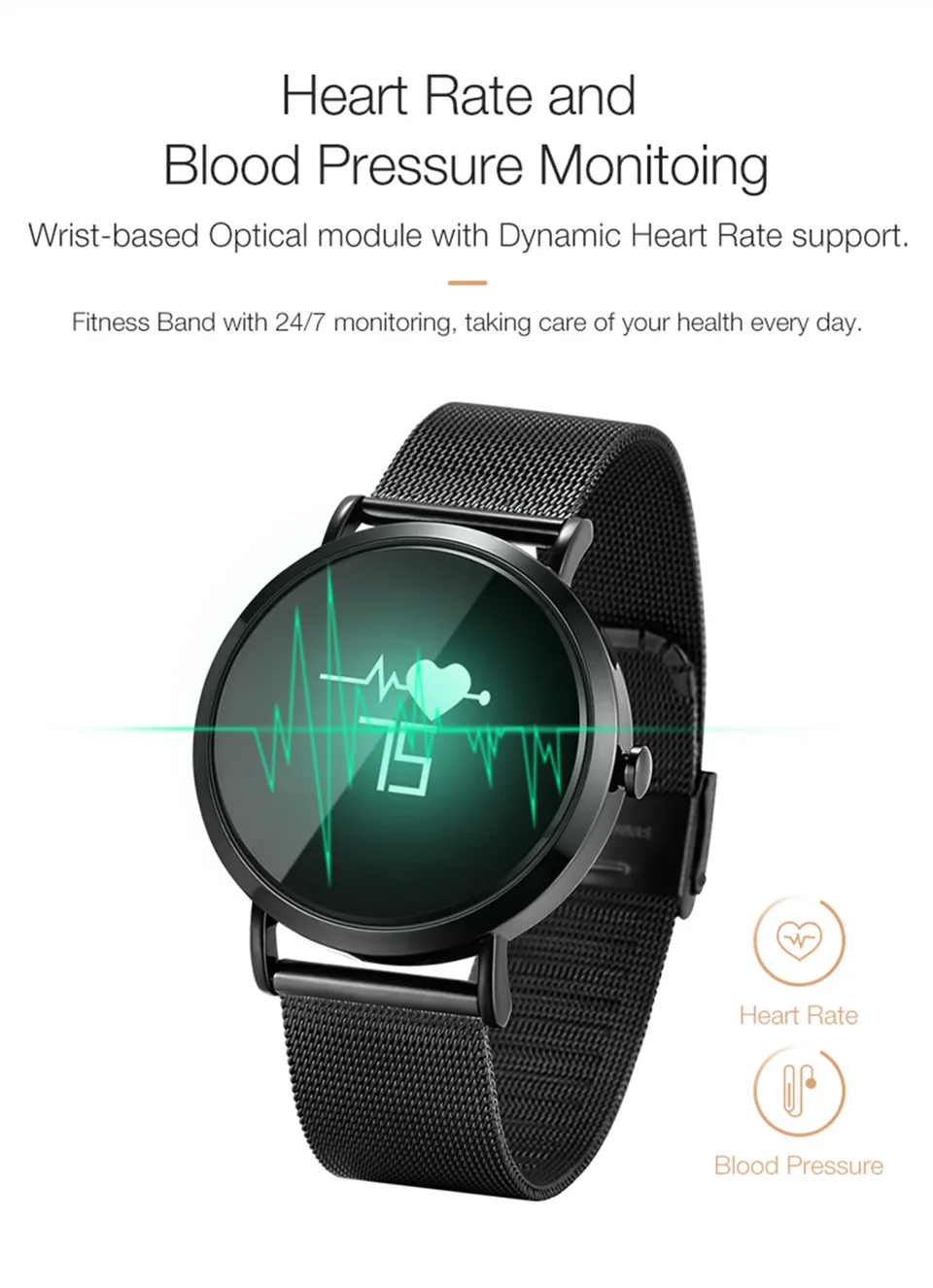GIAUSA CV08 классические Смарт-часы для мужчин монитор сердечного ритма Bluetooth напоминание бизнес-умные часы для женщин Подключение Apple Iphone Android