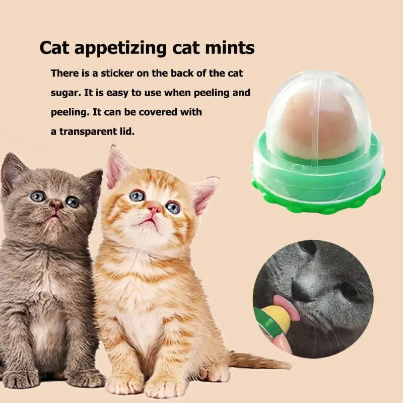 Здоровые кошачьи закуски Catnip сахарные конфеты для котенка увеличение питья энергетический шар игрушки для кошки котенка играя питомца кота
