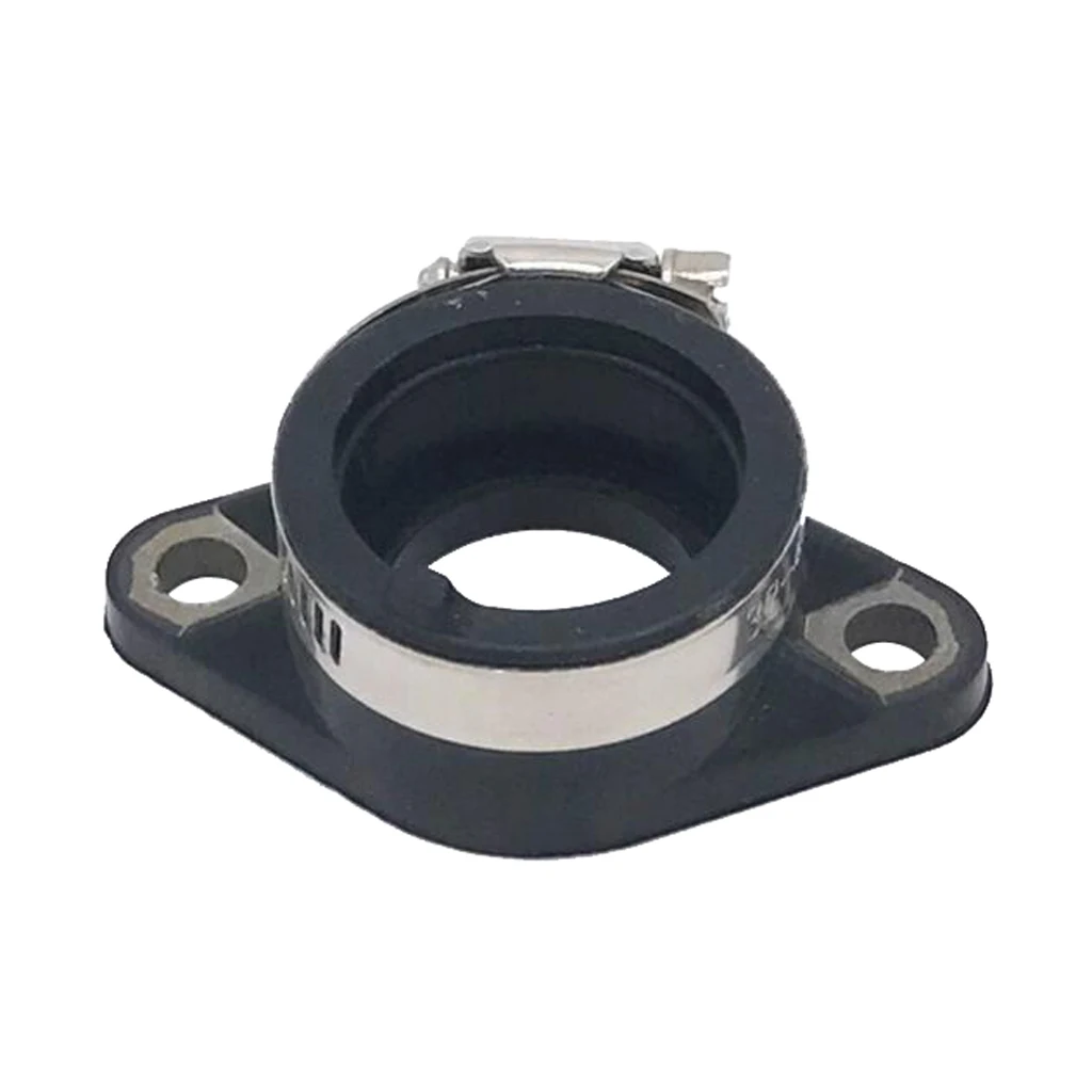 Motorcycle Carburetor Intake Interface Carb Adapter with O-rings for Suzuki GN125/GS125 Motorcycle 