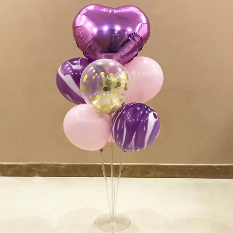 Конфетти шары латексные шары трубки держатель воздушных шаров для вечерние украшения свадьбы Дети День рождения шары Декор