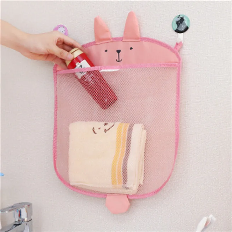 Baby Bathroom Mesh Bag for Bath Toys Bag Kids Basket for Toys Net Cartoon Animal Shapes Waterproof Cloth Sand Toys Beach Storage 10
