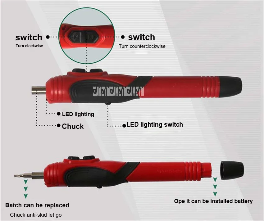 Новая ручка сухой батареи набор электрических отверток прецизионный инструмент для ремонта с магнитным 3 V 1.5NM 120 RPM Горячая