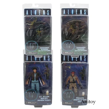 

NECA ALIENS Series Xenomorph Warrior Private Jenette Vasquez Alien VS Predator PVC Action Figure Collectible Model Toy 17-21cm