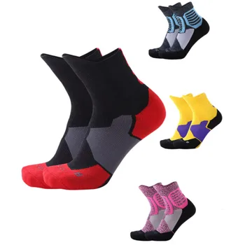 

Deodorant Sweat Elite Basketball Socks Jacquard Men and Women Thicken Towel Bottom Sports Running Socks Long Height