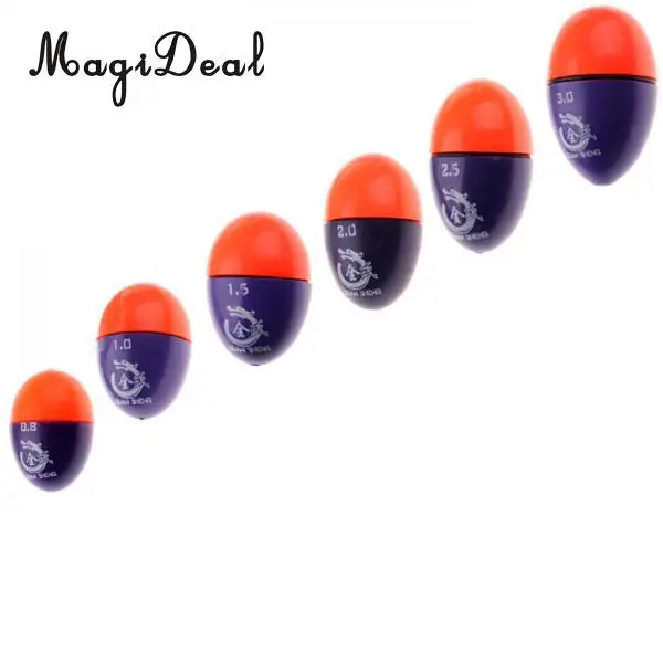 MagiDeal Fishing Bobbers Soft EVA Foam Snap-on Floats Push Button Oval Design Round Float Bobbers Fishing Tackle Accessories