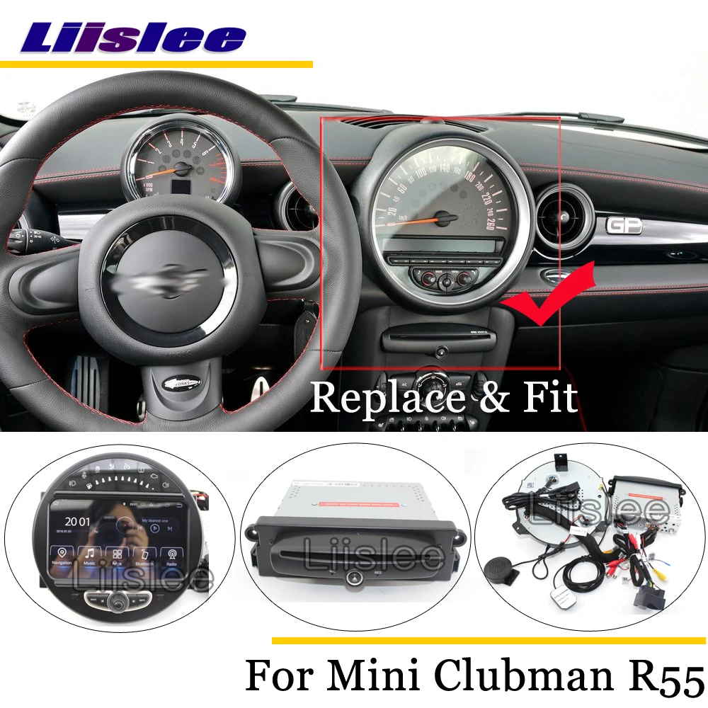Cheap Liislee Car Android Multimedia For Mini Clubman / Clubvan R55 2007~2014 Stereo Radio Audio Carplay GPS Nav Map Navigation System 1