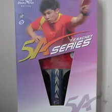 Оригинальные готовые ракетки с двойной рыбкой 5 звезд 5ae 5ac ракетки для настольного тенниса ракетка Спортивная быстрая атака с петлей прыщи в чистом виде