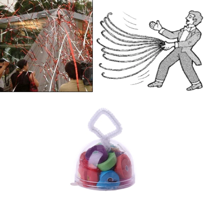 

New 30 Ribbons Spider Silk Throw Streamers Magic Props Magic Trick Photo Props-M15