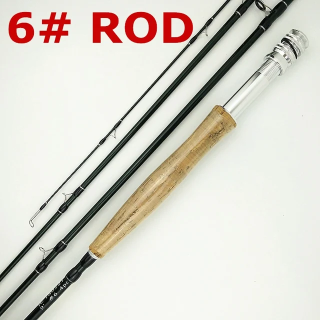 2.7m green color flying rod carbon 9 feet 4 sections fly fishing rods 6