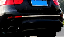 For BMW X6 E71 2009-2014 Stainless Steel Chrome Rear Trunk Bumper Moulding Decorative Cover Trim 1pcs Car Styling accessories!