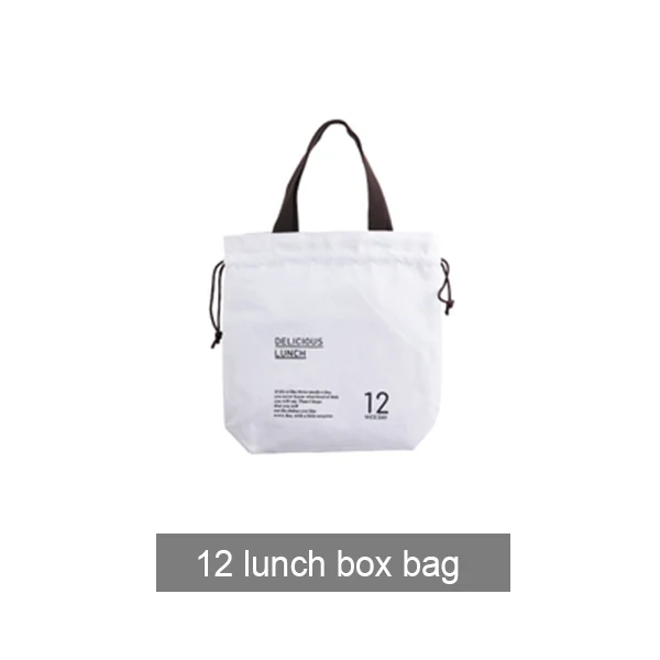 Креативный пластиковый Ланч-бокс, белый контейнер для еды с ложкой, палочками для еды, портативный ланчбокс для взрослых и детей, подходит для микроволновки, 13,5 см - Цвет: lunch bag 1pcs