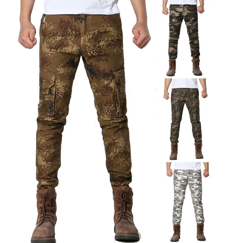 New 2019 leisure men's wear long pants men's trousers, leisure trousers camouflage warrior
