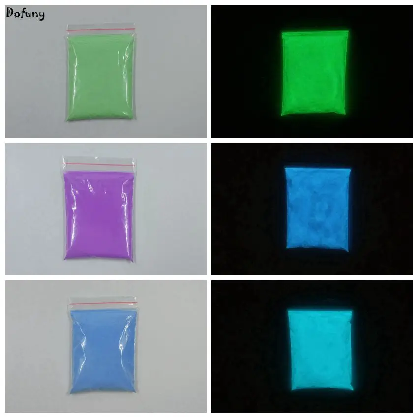 14 Colors DIY Super Bright Glow In The Dark Powder Fluorescent Luminous Pigment