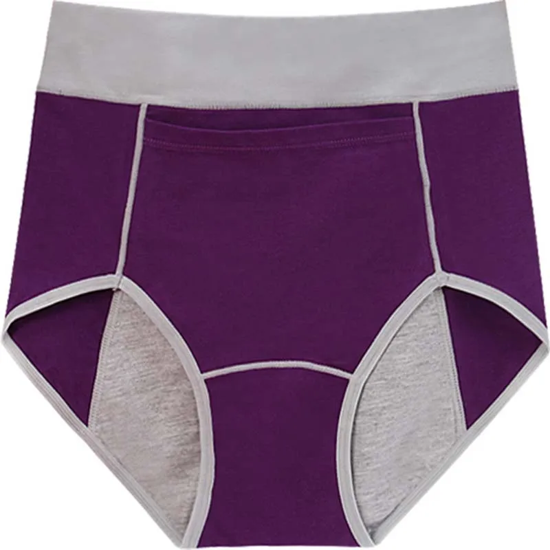 

Large Size High Waist Period Panties For Women Menstruation Briefs Cotton Menstrual Leak Proof Plus Size Underwear Female M-XXL