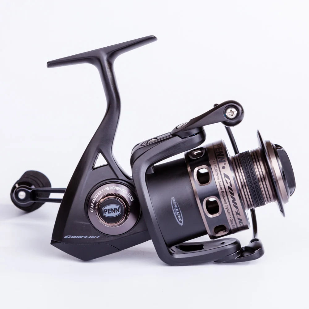 100% Original PENN Conflict fishing reel CFT 2500-8000 Full Metal Body sea  fishing Spinning reel Anti-Reverse lightweight design