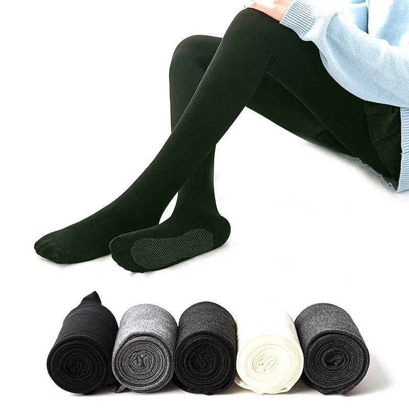 New Sexy Women Tights Pantyhose Slimming Solid Opaque Footed High Elastic Tights Compression