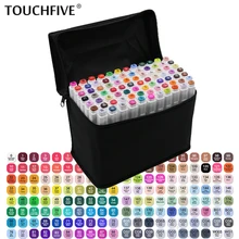 TOUCHFIVE опционально цвет соответствия искусство маркеры Кисть ручка эскиз на спиртовой основе маркеры двойная головка манга ручки для рисования товары для рукоделия