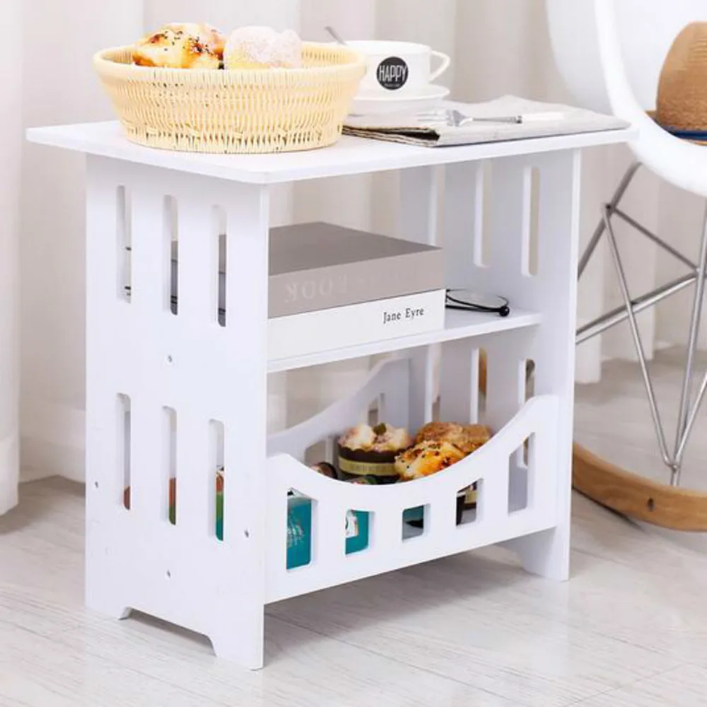 

European simple nightstand table simple modern bedside cabinet storage cabinet white small table dormitory bedroom LM3121512