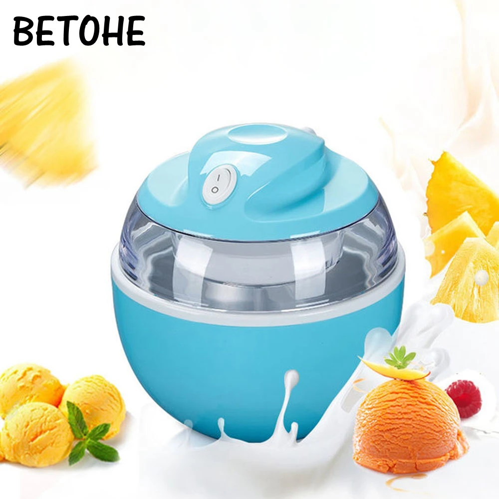 

BETOHE Mini Home Self-Cooling Ice Cream Maker Automatic soft Ice Cream maker Machine Freezer Instant 15 minitues