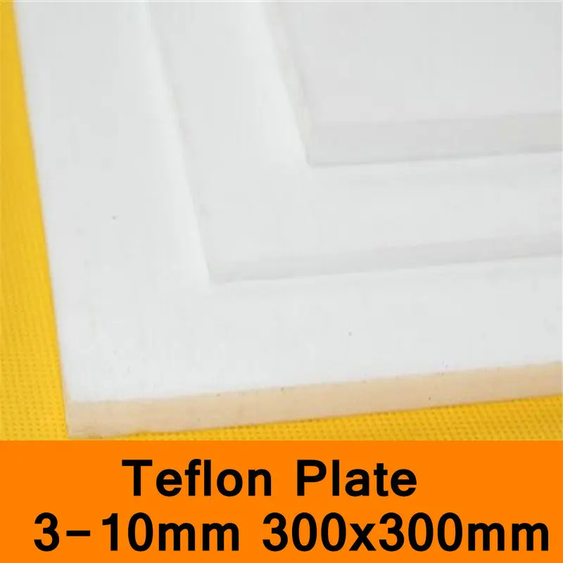 ПТФЭ лист тефлоновая плита тефлоновая доска блок политеф политетрафторэтиленовая пластина 3 до 10 мм Хорошая рабочая температура 300X300 мм