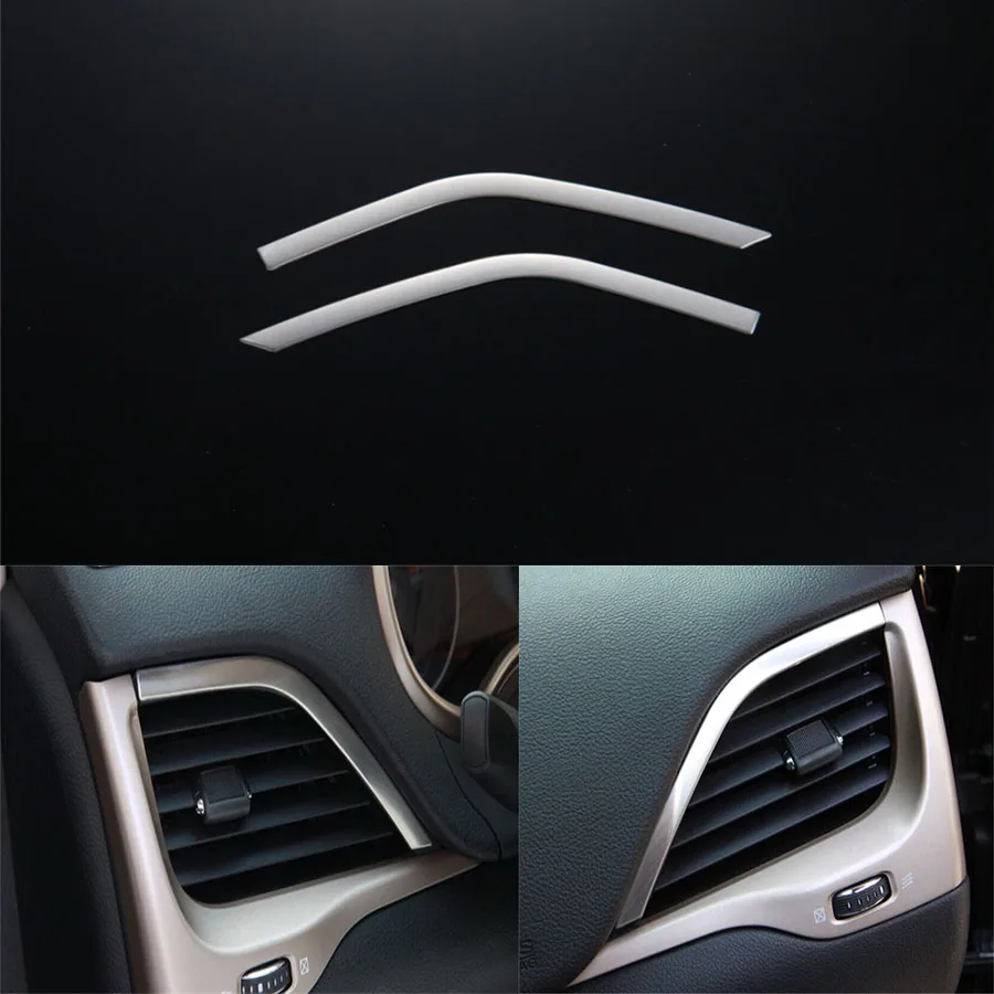 Для Jeep Cherokee 2014 2015 2016 отделка из нержавеющей стали Приборная панель автомобиля