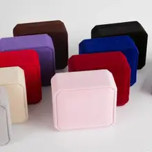 120 шт/партия квадратный Гладкий кулон футляр для колье 7x8x4,4 см серьги ювелирные изделия коробка для упаковки ювелирных изделий упаковочная коробка для хранения подарочные коробки