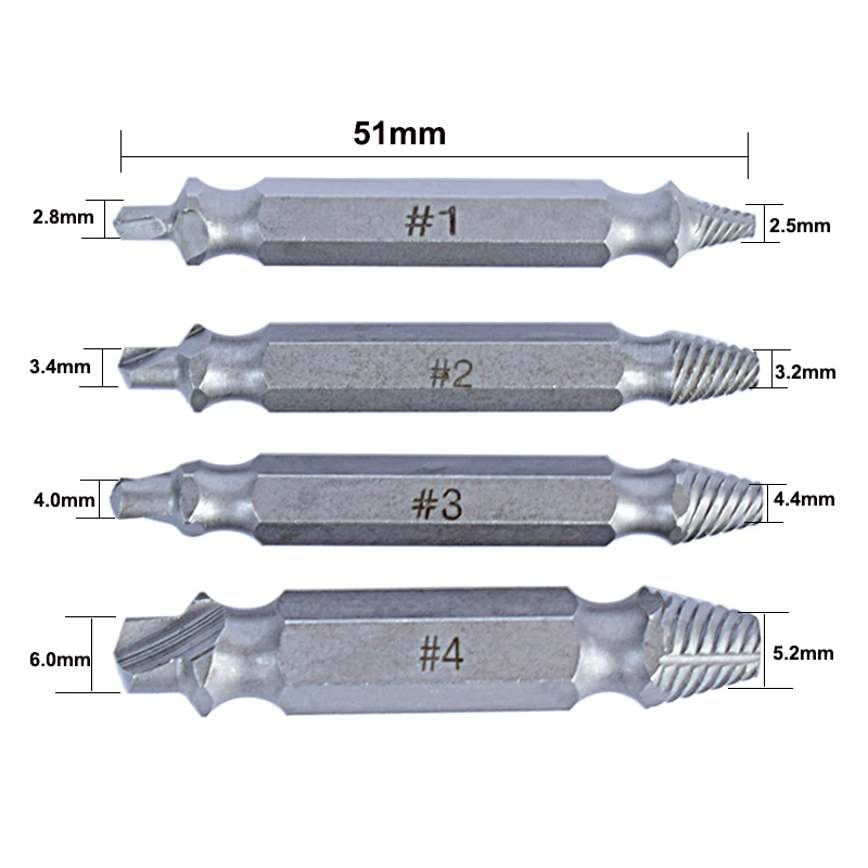 Винты для удаления инструментов для демонтажа винтовое сверло для извлечения набор сверл электроинструменты аксессуары винтовой экстрактор