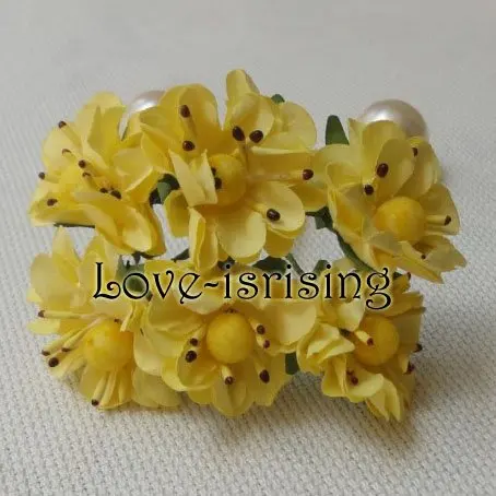 Free Shipping New 144pcs 3cm Yellow Handmade Mini Paper Flower For Wedding Invitation Card Scrapbook Free Shipping New 144pcs 3cm Yellow Handmade Mini Paper Flower For Wedding Invitation Card Scrapbook
