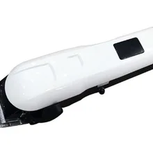 Парикмахерское оборудование беспроводной USB lcd машинка для стрижки волос Профессиональный Электрический Толчок сдвига фейдер взрослый ребенок немой делает 4 ограничивающие насадки 10 Вт