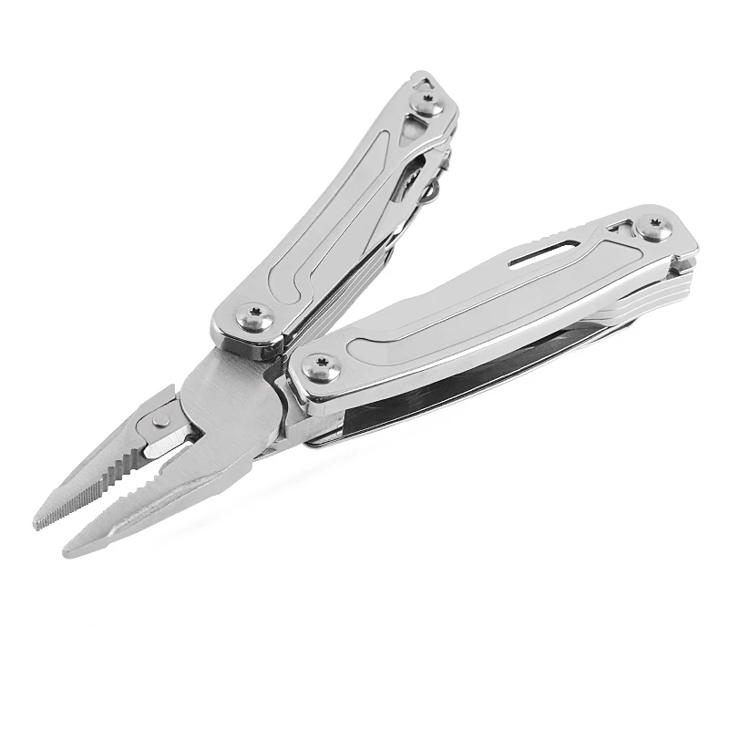 

Silver DC-034SPL Multitool 11 in 1 multi Plier Outdoor Survival Gear Folding Pocket Knife Plier Screwdriver Camping Tool Kit