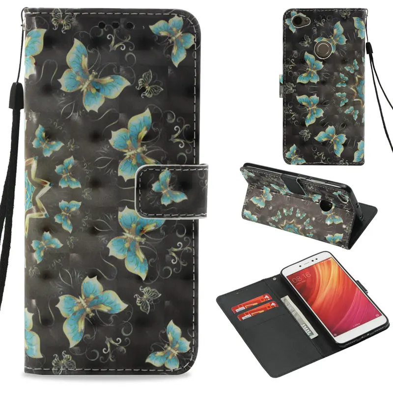 Note5a Case For Xiaomi Redmi Note 5A Pro Prime Cover Flip Leather Cases For Redmi Note5a Bag Painting Fingerprint Wallet Shell