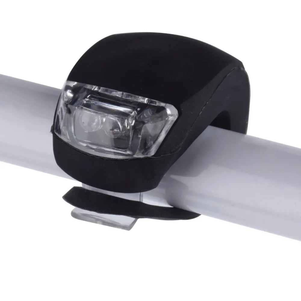 Cheap 1 pc Waterproof Silicone LED Bike Bicycle Cycling Head Front Rear Wheel LED Flash Light Lamp with LR1130 battery Newest 2