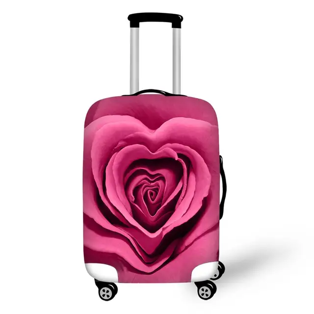 Colorful Flower Printed Luggage Case Cover Rose Luggage Protective