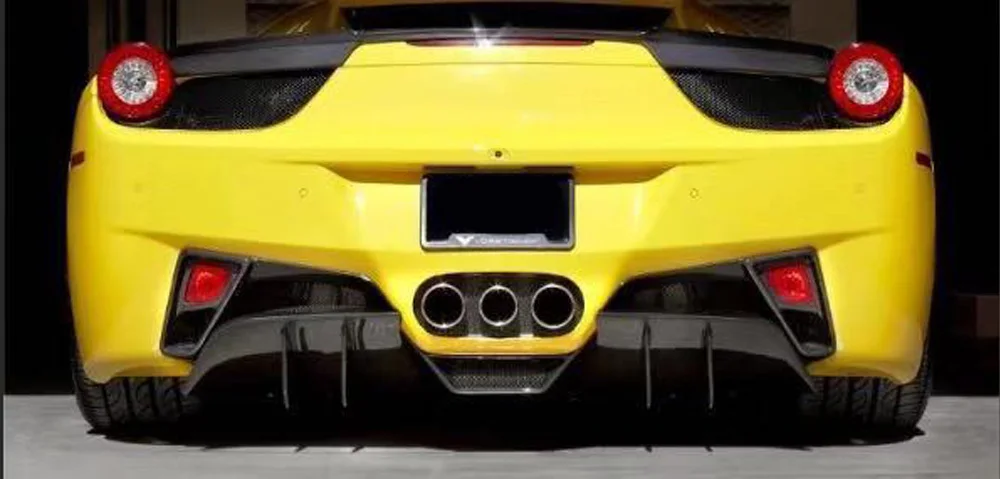 Carbon Fiber Rear Fog Light Diffuser Surround fit for Ferrari 458 Italia Spider 2010-2015 12 - Racext Carbon Fiber Rear Fog Light Diffuser Surround fit for Ferrari 458 Italia Spider 2010-2015 - - Racext 11