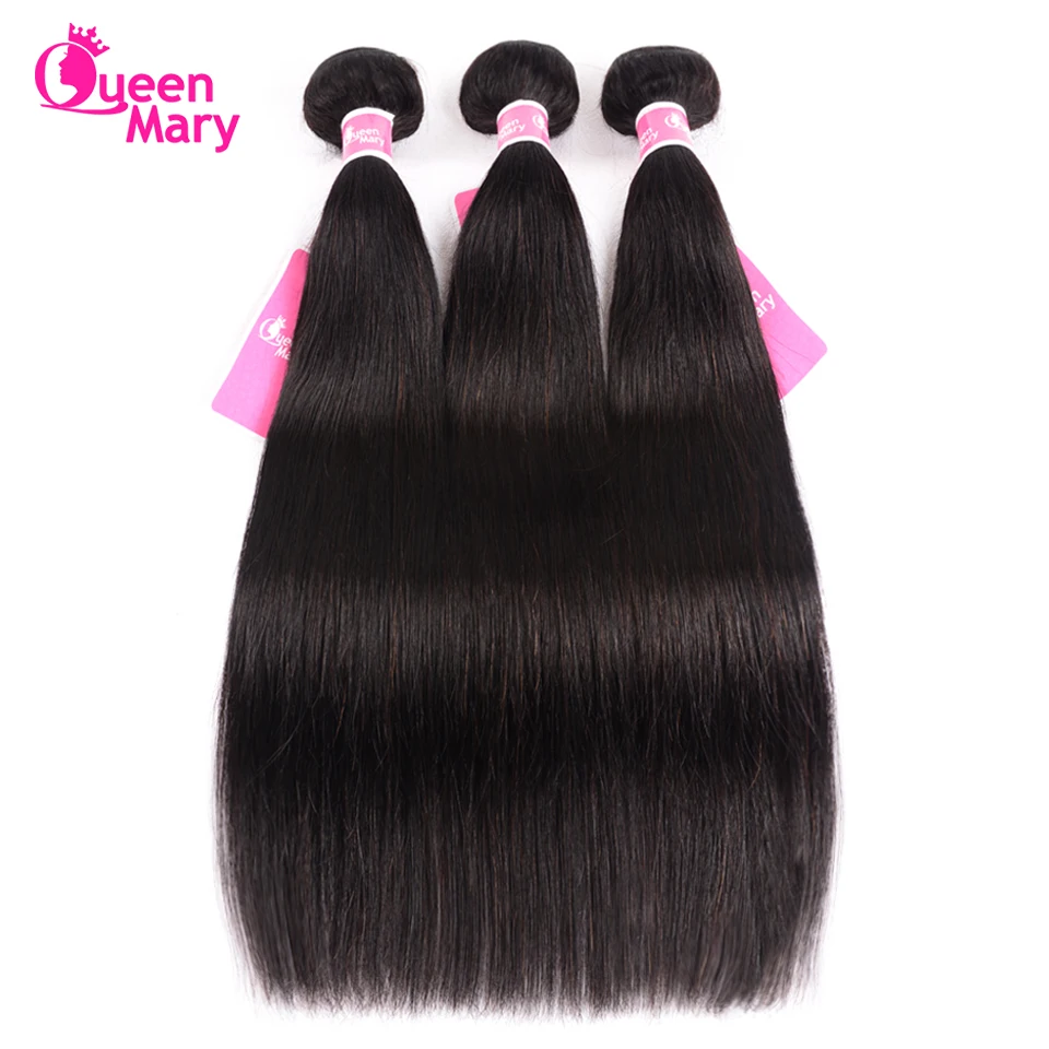 Peruvian Straight Hair Weaving 3 Bundles Queen Mary Human Hair Bundles