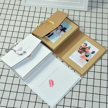 

15Ps/Set INS Kraft Paper Photo Frame Creative Lipstick Kiss Print Photo Package Cardboard Modern Simple Exquisite Birthday Gifts