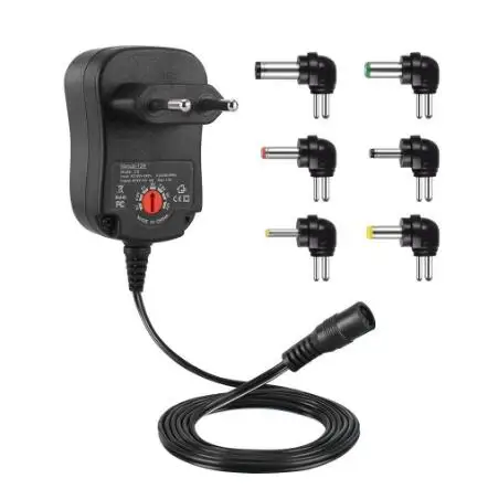 

Adjsutable votlage led driver 3-12V wth 6 kinds DC connector and USB interface constant votlage for led strip CCTV LED downlight