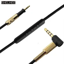SHELKEE 3,5 мм до 2,5 мм сменный обновленный аудио кабель для AKG K450 K451 K452 K480 Q460 кабель для наушников с микрофоном