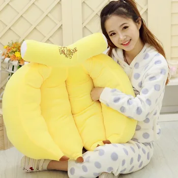 

stuffed plush 70cm yellow bananas plush toy soft throw pillow doll w3903
