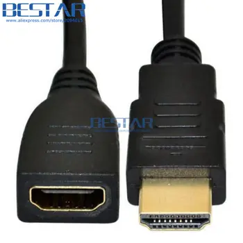 (100pcs/lot) V1.4 HDMI male to hdmi female M/F 1.4v HD extension cable hdmi 1.4 leads 1080p 3D connector adapter 1.5m 150cm 5FT (100pcs/lot) V1.4 HDMI male to hdmi female M/F 1.4v HD extension cable hdmi 1.4 leads 1080p 3D connector adapter 1.5m 150cm 5FT