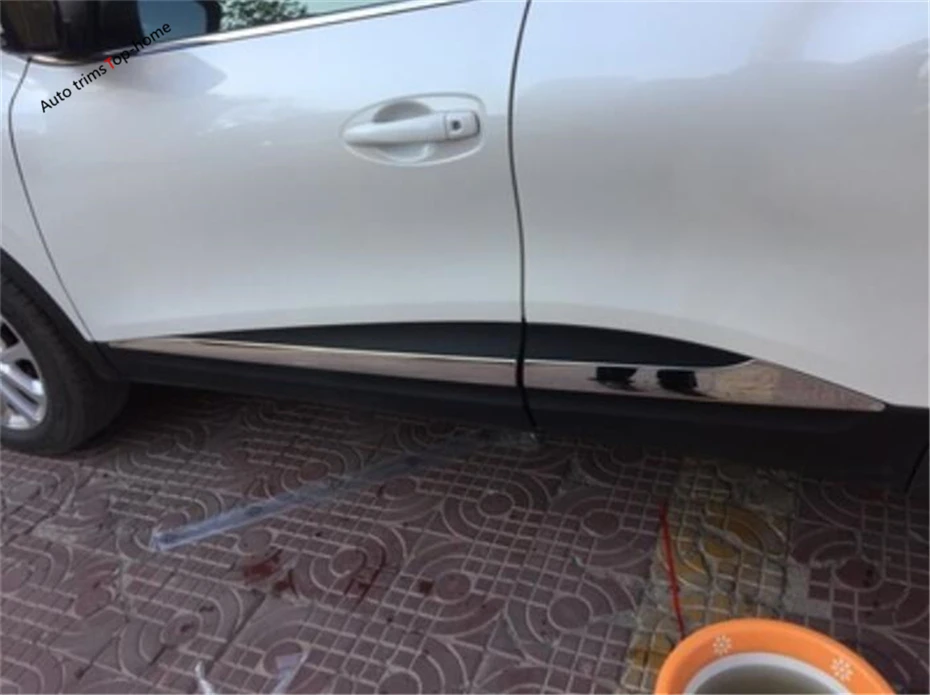 Yimaautotrims Боковая дверь формовочная лента для тела стример крышка отделка Подходит для Renault KADJAR нержавеющая сталь внешний вид