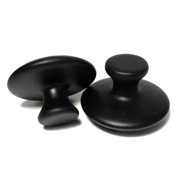 

Free Shipping Natural Bian Stone Mushroom Massager Traditional Acupuncture Tool Hot Spa Stone facial skin beauty care Massage