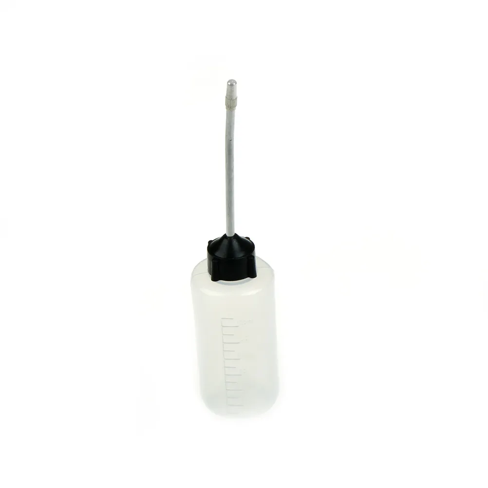 

Long Mouth 120ml Clear Oil Bottle Plastic Sewing Machine Empty Iron Head Refueling Machine Oiler Tool